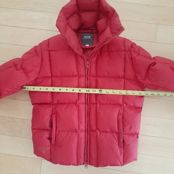 VTG Y2K G-Star Raw Denim Women's Down Jacket Red Size Small Rare - Picture 6 of 11